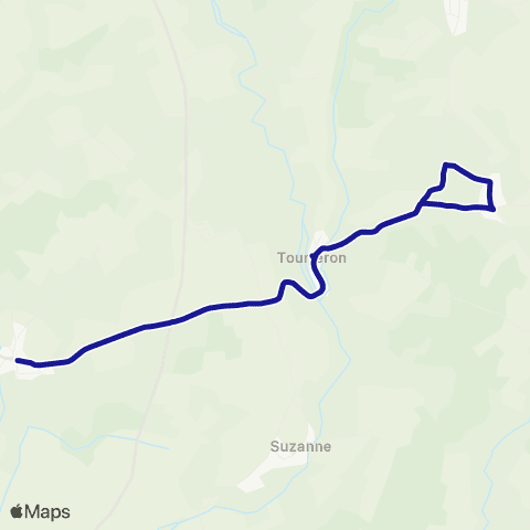 Fluo 08 Écordal / Tourteron map