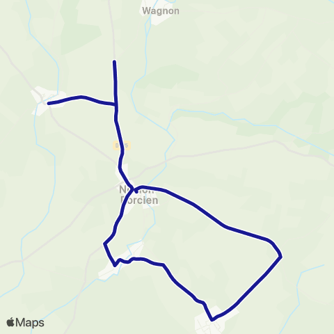 Fluo 08 Corny-Machéroménil / Novion-Porcien map