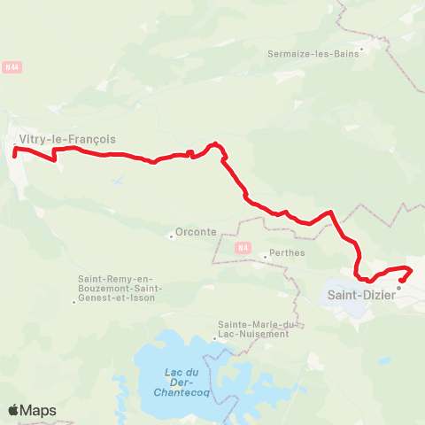 Fluo 51 Vitry-le-François / St-Dizier map