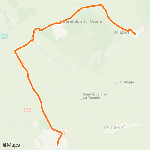 Fluo 51 Suippes / Châlons-en-Champagne map