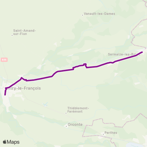 Fluo 51 Sermaize-les-Bains / Vitry-le-François map