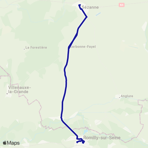 Fluo 51 Sézanne / Conflans / Romilly map