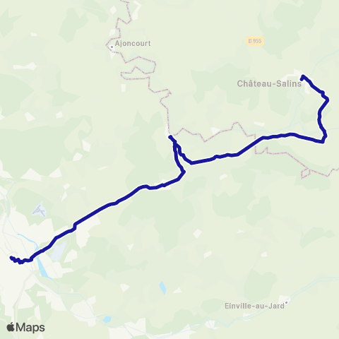 Fluo 54 Château-Salins / Nancy map