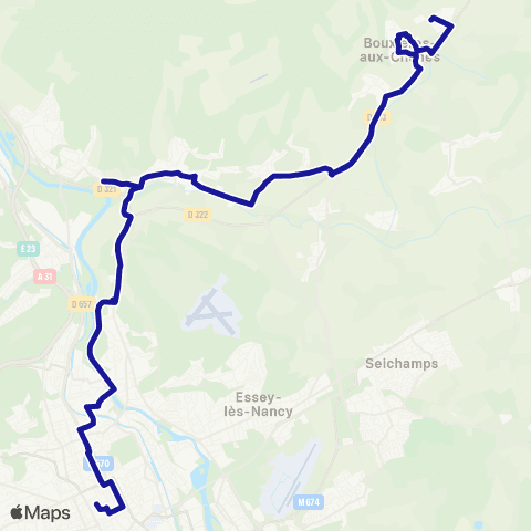 Fluo 54 Écuelle / Nancy map