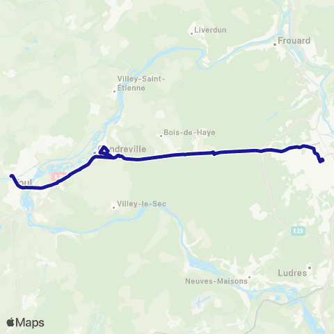 Fluo 54 Toul / Nancy map