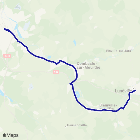 Fluo 54 Lunéville / Nancy map