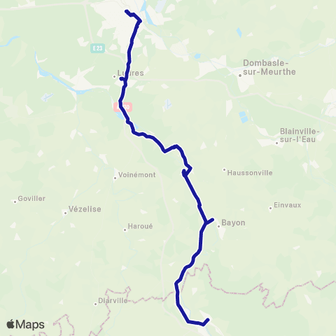 Fluo 54 Charmes / Nancy map