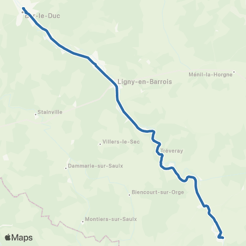 Fluo 55 Gondrecourt-le-Château / Bar-le-Duc map