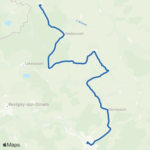 Fluo 55 - TAD Triaucourt - Bar le Duc map