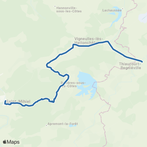 Fluo 55 - TAD Thiaucourt - St Mihiel map
