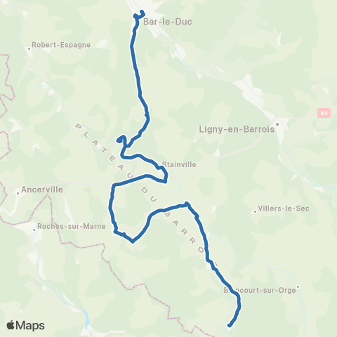 Fluo 55 - TAD Montiers sur Saulx - Bar le Duc map