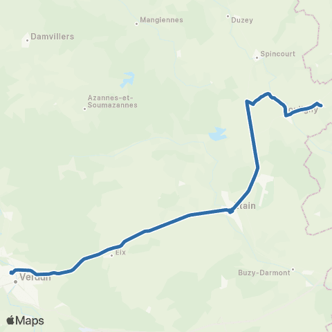 Fluo 55 - TAD Bouligny - Verdun map