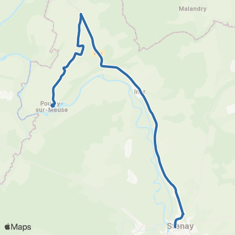 Fluo 55 Moulins-St-Hubert / Stenay map