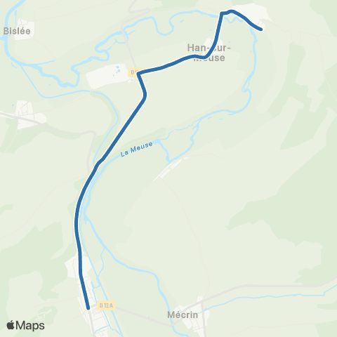 Fluo 55 Han-sur-Meuse / Sampigny map