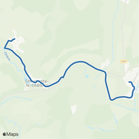 Fluo 55 Chauvency-St-Hubert / Montmedy map