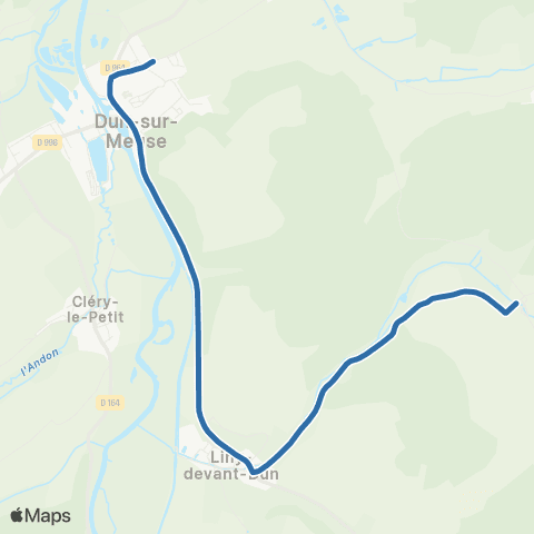 Fluo 55 Fontaines-St-Clair / Dun-sur-Meuse map