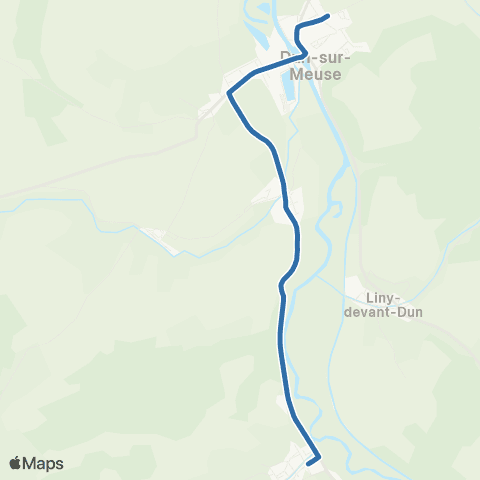 Fluo 55 Brieulles-sur-Meuse / Dun-sur-Meuse map