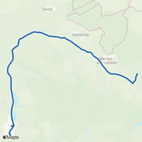 Fluo 55 Villers / Damvillers map