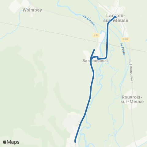 Fluo 55 Dompcevrin / Lacroix-sur-Meuse map
