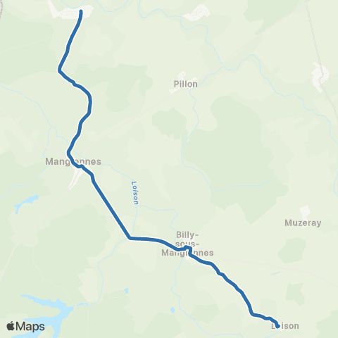 Fluo 55 Loison / St-Laurent-sur-Othain map