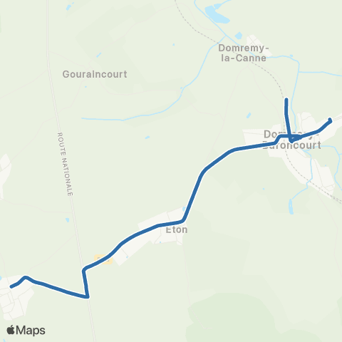 Fluo 55 Amel-sur-l-Étang / Dommary-Baroncourt map