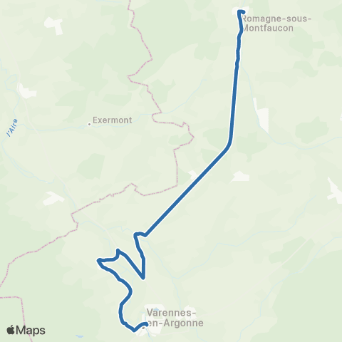 Fluo 55 Gesnes-en-Argonne / Varennes-en-Argonne map