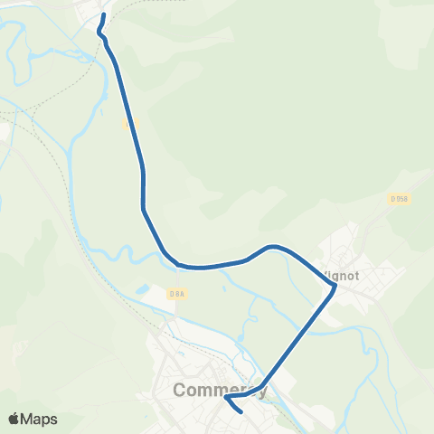 Fluo 55 Boncourt-sur-Meuse / Commercy map