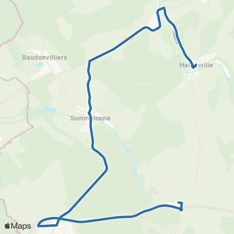 Fluo 55 Rupt-aux-Nonains / Haironville map