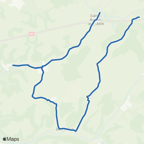 Fluo 55 Chanteraine / St-Aubin-sur-Aire map