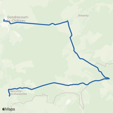Fluo 55 Amanty / Gondrecourt-le-Château map