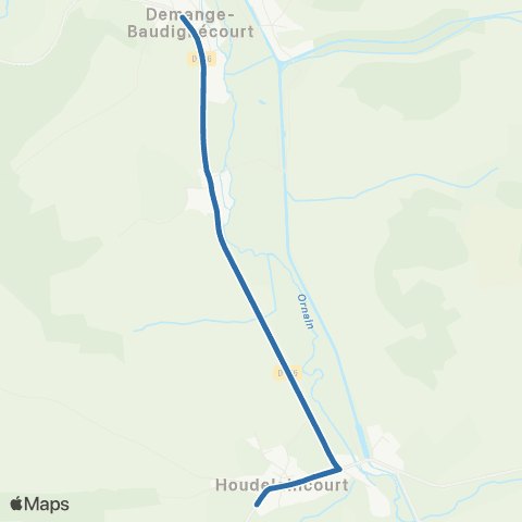 Fluo 55 Demange-Baudignecourt / Houdelaincourt map