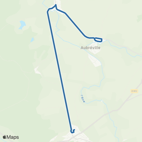 Fluo 55 Aubreville / Clermont-en-Argonne map