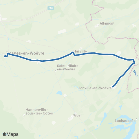 Fluo 55 Jonville-en-Woëvre / Fresnes-en-Woëvre map