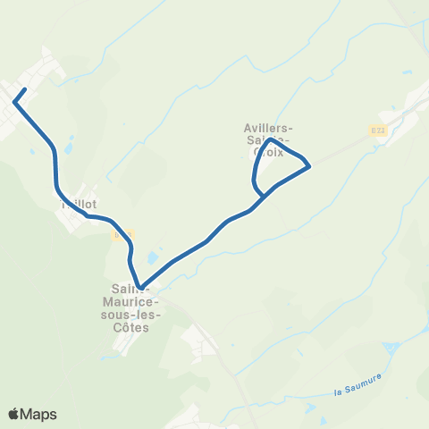 Fluo 55 Woel / St-Maurice-ss-les-Côtes map