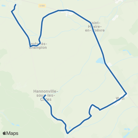 Fluo 55 Hannonville-Côtes / Fresnes-en-Woëvre map