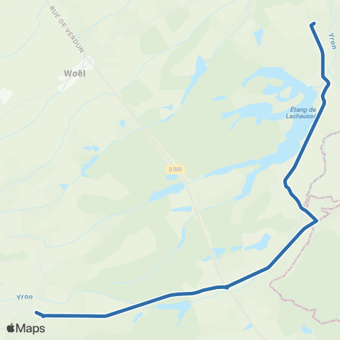 Fluo 55 Lachaussee / Vigneulles-les-Hattonchatel map