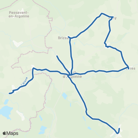 Fluo 55 Evres / Triaucourt map