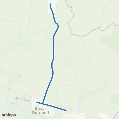 Fluo 55 Lanheres / Buzy-Darmont map