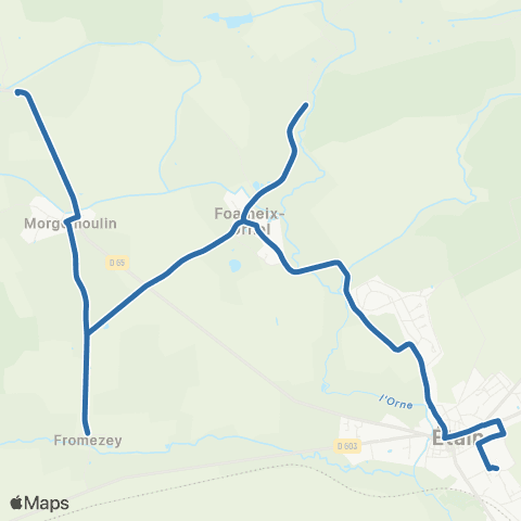 Fluo 55 Gincrey / Étain map