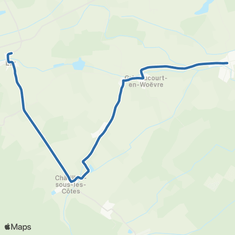 Fluo 55 Hermeville-en-Woëvre / Eix map