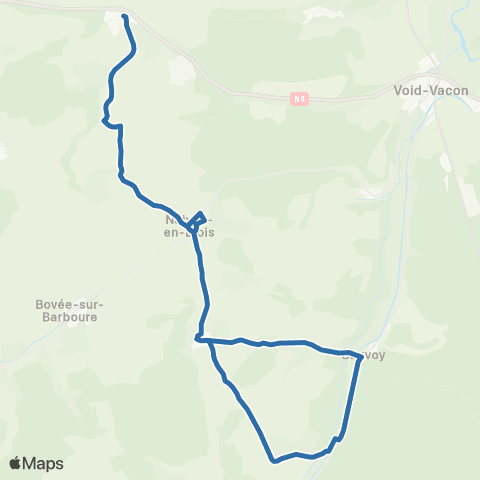Fluo 55 Menil-la-Horgne / Naives-en-Blois map