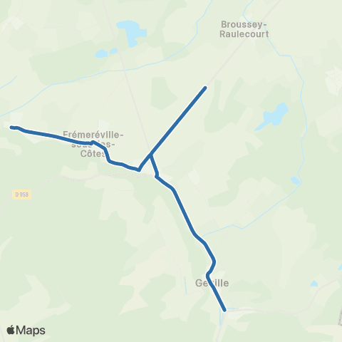 Fluo 55 Girauvoisin / Geville map