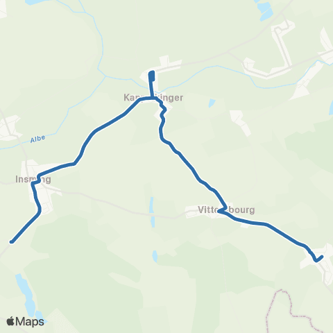 Fluo 57 Honskirch / Albestroff map