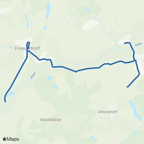 Fluo 57 Neufvillage / Albestroff map