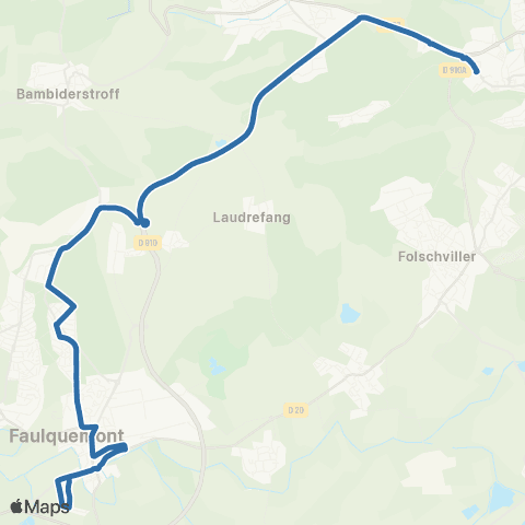 Fluo 57 Faulquemont / St-Avold map