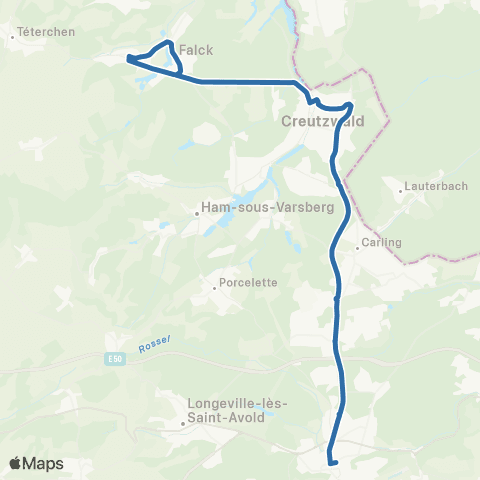 Fluo 57 Falck / St-Avold map