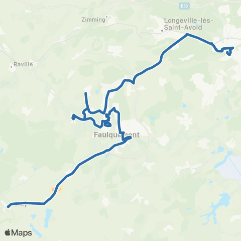 Fluo 57 Crehange / Faulquemont / St-Avold map