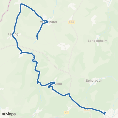 Fluo 57 Volmunster / Bitche map