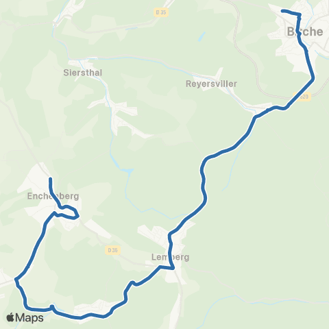 Fluo 57 Enchenberg / Bitche map