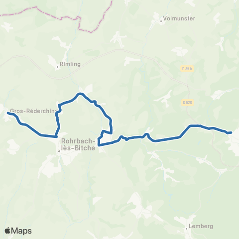 Fluo 57 Gros-Rederching / Bitche map